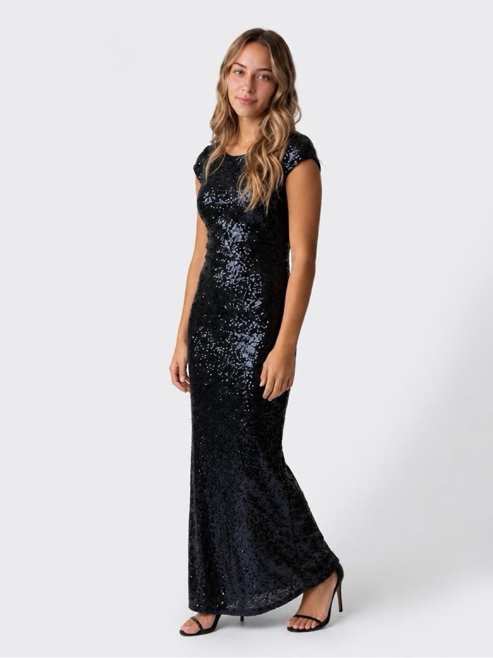 Windsor Black Sequin Maxi Dress